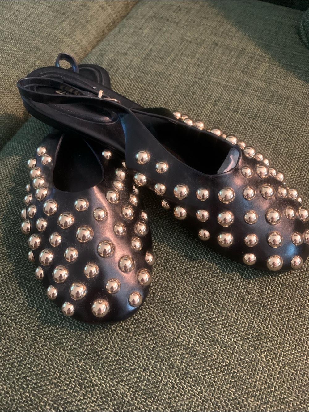 Zara gold studded slingbacks❤️❤️❤️ - Picture 4 of 9